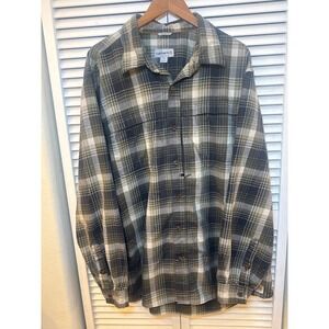 Carhartt Force Relaxed Fit Plaid Button Down Shirt Mens 2XL Green Long Sleeve